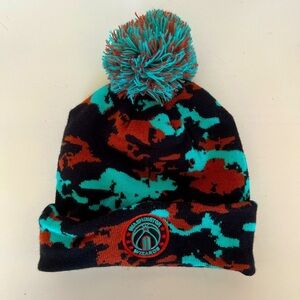 NBA Washington Wizards City Edition-Themed Camo Winter Hat Beanie Pom Pom SGA OS